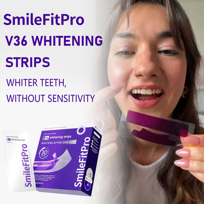 SmileFitPro™ V36 Whitening Strips – Professional Teeth Whitening at Home