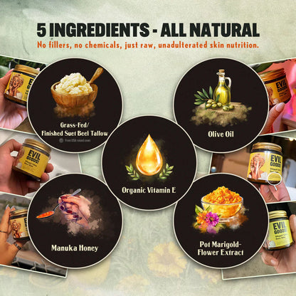 Organic Tallow & Manuka Balm – Face, Body & Lip Care (4oz)